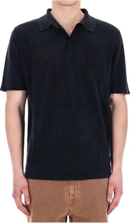 Roberto Collina Regular Fit Linnen Gebreide Polo - Heren - Polos - Blauw - XL - Linnen - Tops