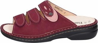 Finn Comfort Pantolette Kos - Dames - Schoenen - Rood - Maat: 40 EU Leer