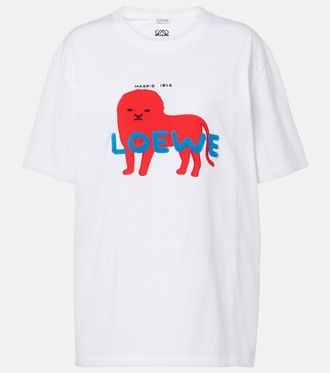 Loewe Camiseta de jersey de algod&oacute;n con logo