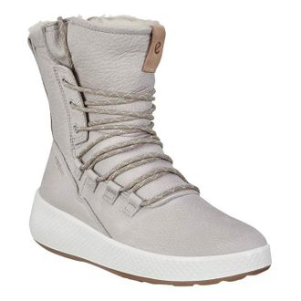 Ecco Ecco Ukiuk Leather Womens Ankle Boots - Wild Dove - Size:UK 6.5-7