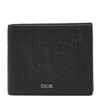 Dior Black Leather Wallet (Bi-Fold) (Pre-Owned)