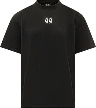 44 Label Group Black Crew Neck T-Shirt