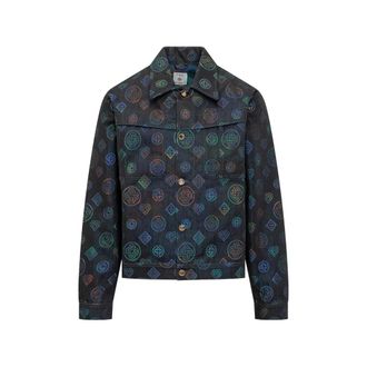 Casablanca Printed Heatmap Denim Jacket