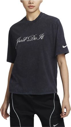 Nike (WMNS) Nike Sportswear Logo T-shirt Asia Sizing Black FZ4886-010