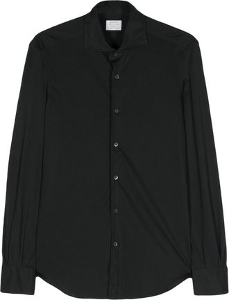 Mazzarelli long-sleeve shirt - men - Elastane/Polyamide - 41 - Black