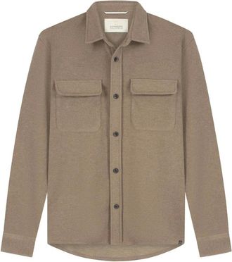 Dstrezzed Dstrezzed - Ulrik Overshirt - Heren - Overhemden - Bruin - Maat: M Poliester