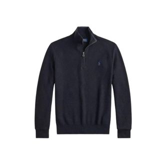 Polo Ralph Lauren Half-zip Trucker Collar Trui - Heren - Truien - Blauw - Maat: M Katoen