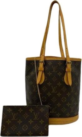 Louis Vuitton Pre-owned Bucket Bags, female, Brown, Size: ONE SIZE Pre-owned Monogram Bucket Bag