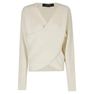 Federica Tosi Dames, Truien, Beige, Maat: S