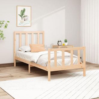 vidaXL Estructura De Cama Sin Colch&oacute;n Madera Maciza De Pino 90x200 Cm Vidaxl