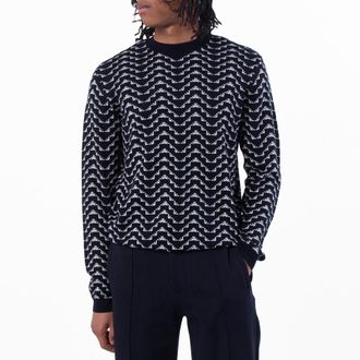 Emporio Armani Long Sleeve Pullover Sweater, Size Medium