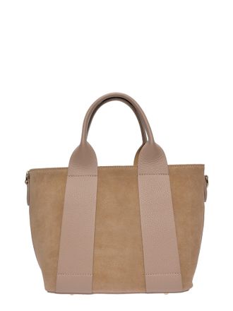 Luisa Vannini Beige Rundleer Tas