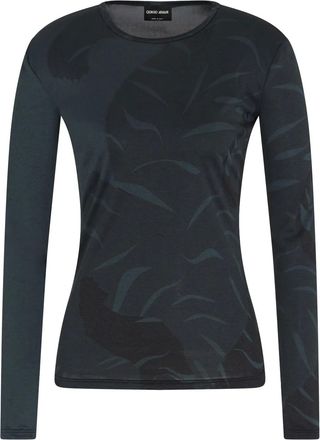 Giorgio Armani T-shirt in seta - Nero