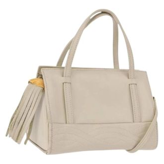 Fendi Pre-owned Vintage Hand Bag - Dames - Pre-owned - Beige - Maat: ONE Size Leer