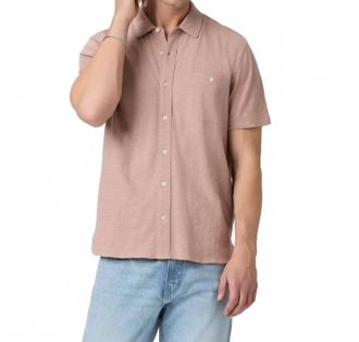 Paige Carillo Short Sleeve Shirt In Muted Cherry