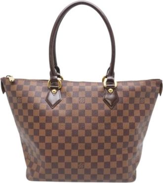 Louis Vuitton Pre-owned Tote Bags, female, Brown, Size: ONE SIZE Pre-owned Damier Canvas Tote Bag