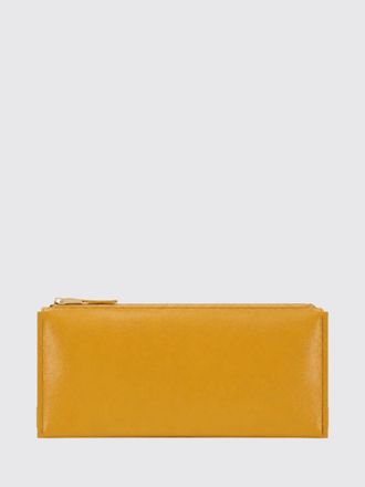 Elisabetta Franchi Clutch rettangolare con manico sul fondo e logo metallico