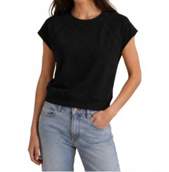 Sundays Aubrey Short Sleeve Pullover In Black