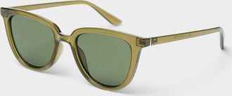 Simons Womens Blue Chip rounded square sunglasses