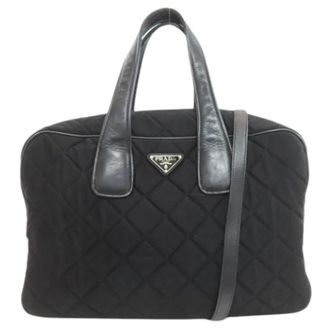 Prada Pre-owned Handbags, female, Black, Size: ONE SIZE Pre-owned Vintage Handbag