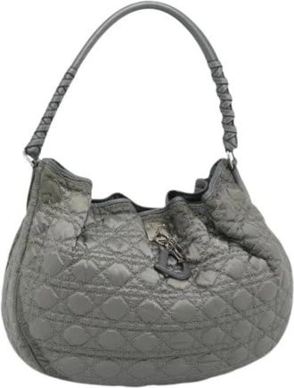 Dior Pre-owned Vintage Schoudertas - Dames - Vintage Schoudertas - Grijs - ONE Size - Leer - Vintage