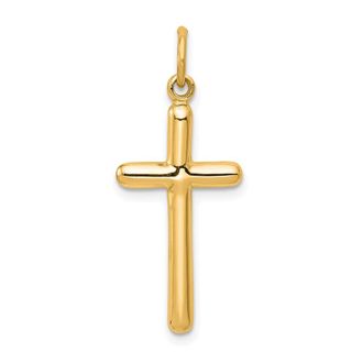 Diamond2Deal 14k Yellow Gold Cross Pendant
