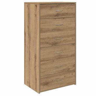 vidaXL Aparador 6 Cajones Contrachapada Color 50x34x96 Cm Vidaxl
