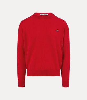 Vivienne Westwood Alex Round Neck Merino Wool / Cashmere Red XL Men