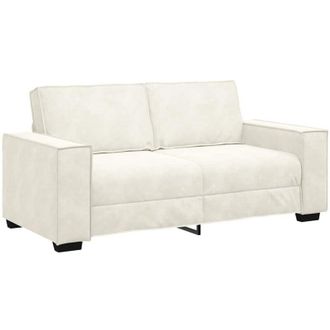 vidaXL Vidaxl - Sof&aacute; De 2 Plazas Terciopelo Color Crema 140 Cm