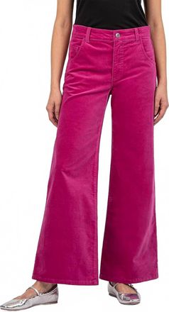 Kut from the Kloth Jean High Rise Flare Jeans In Fuchsia