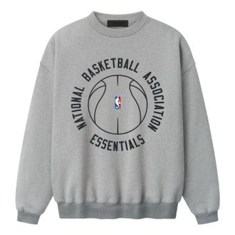 Fear of God x NBA X Barkley Hendricks 90s Crewneck Concrete Heather 192BH266802F