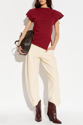 Isabel Marant Top Swbani, Womens, Burgundy