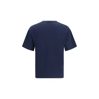 Saint Laurent Cotton-Modal Crewneck T-Shirt - Navy