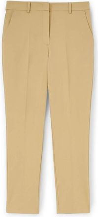 Motivi Regular Broeken - Dames - Slim Fit Broeken - Beige - 2XS - Katoen - Broeken