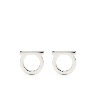 Ferragamo Gancini Oorbellen - Dames - Oorbellen - Grijs - ONE Size - Accessoires