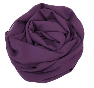 Generic New Chiffon Scarf Female Head Cover for Women Head Scarves Headscarf Wrap Wedding Shawl for Evening Dresses (180x100CM - Maroon) (Purple, 90X170CM)