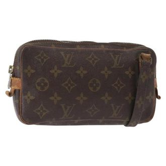 Louis Vuitton Pre-owned Cross Body Bags, female, Brown, Size: ONE SIZE Pre-owned Canvas Cross Body Bag