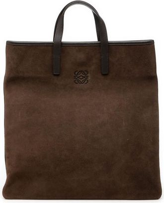 Loewe Pre-owned Loewe Suede Anagram Tote Ladies 060306