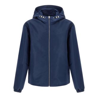Givenchy Windbreaker in polyfaille - male - Givenchy - Light Jackets - Blue - XL - Jackets