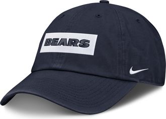 Nike Chicago Bears Primetime Club Wordmark Nike Mens NFL Adjustable Hat in Blue | NF0241L7Q-ZW0