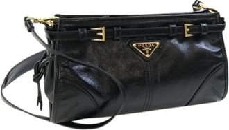 Prada Pre-owned Cross Body Bags, female, Black, Size: ONE SIZE Pre-owned Vintage Shoulder Bag