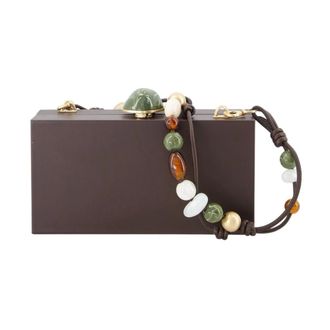 Cult Gaia Backgammon Clutch - Dames - Tassen - Bruin - Maat: ONE Size Leer