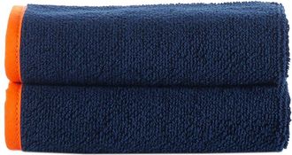 Brooks Brothers Contrast Frame 2Pc Wash Towels
