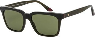 Emporio Armani Ea 4260 Zonnebril - Heren - Zonnebrillen - Groen - 55 MM - Accessoires