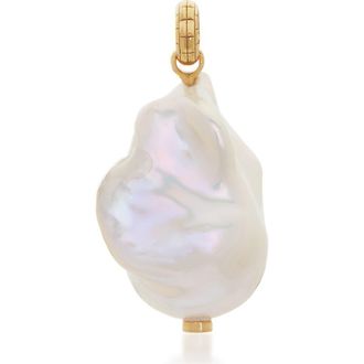 Monica Vinader Large Baroque Pearl Pendant Charm in 18Ct Gold Vermeil/silver at Nordstrom