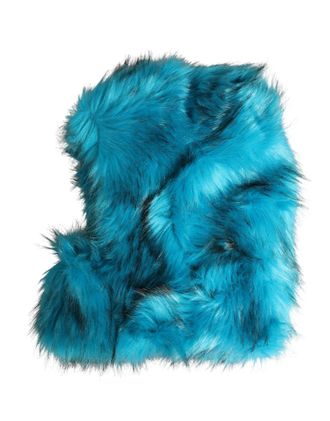 Dolce & Gabbana Blue Modacrylic Fur Women Bucket Capello Hat Polyester