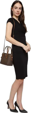 Michael Kors Monogram Canvas Tote Bag - Brown