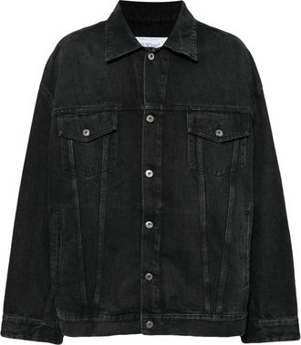 Off-white Arrows-motif denim jacket - men - Cotton/Polyester/Cotton - M - Black