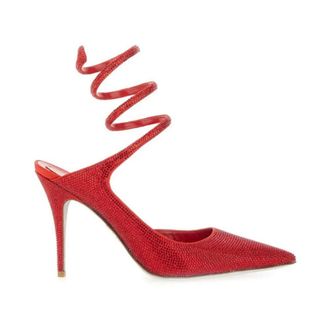 Rene Caovilla Pumps, female, Red, 7 1/2 UK, Elegant Heeled Pumps