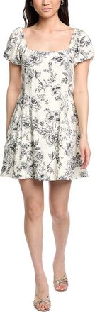 Lost + Wander Rose Haven Linen-Blend Mini Dress